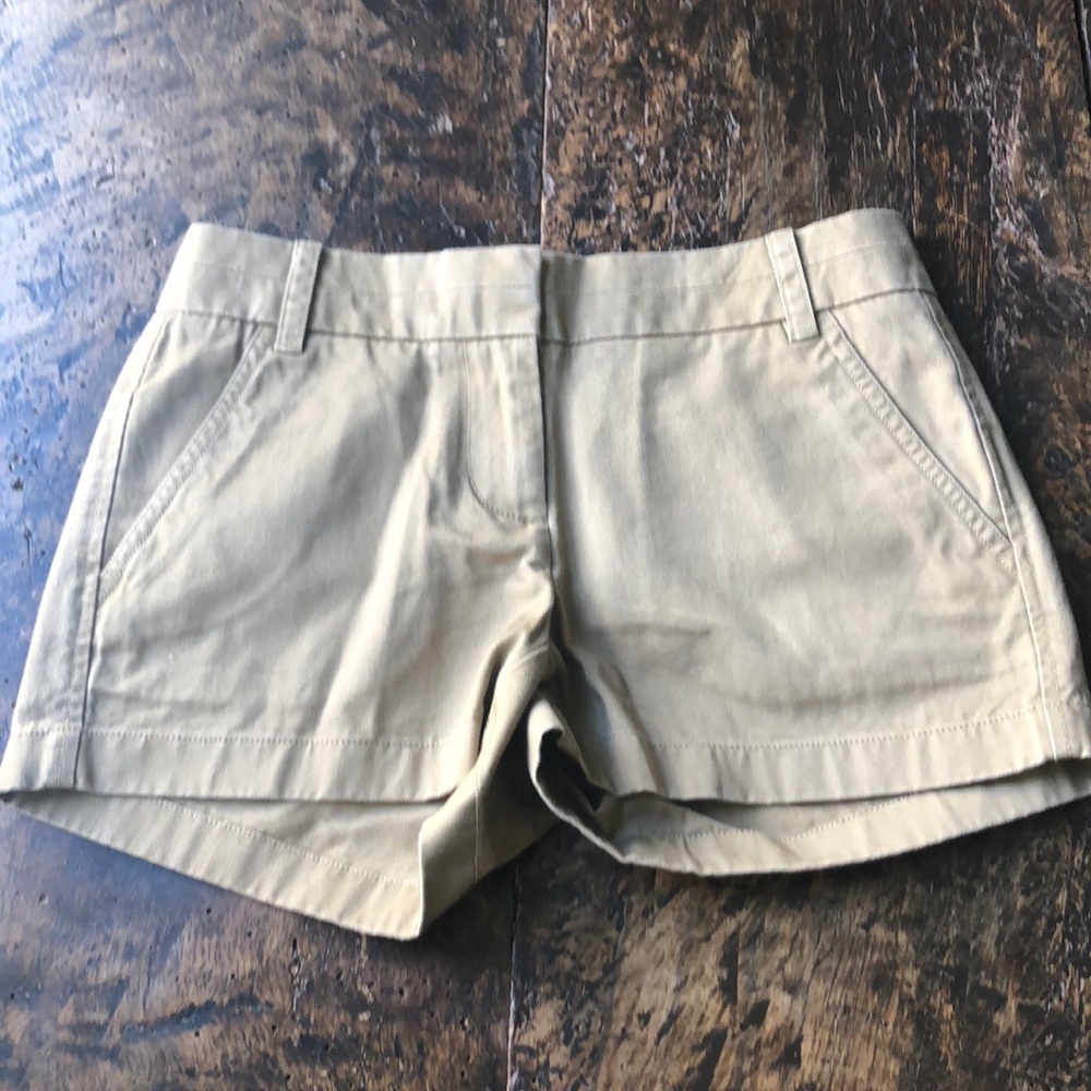 Never worn J Crew Chino Shorts in size 00
